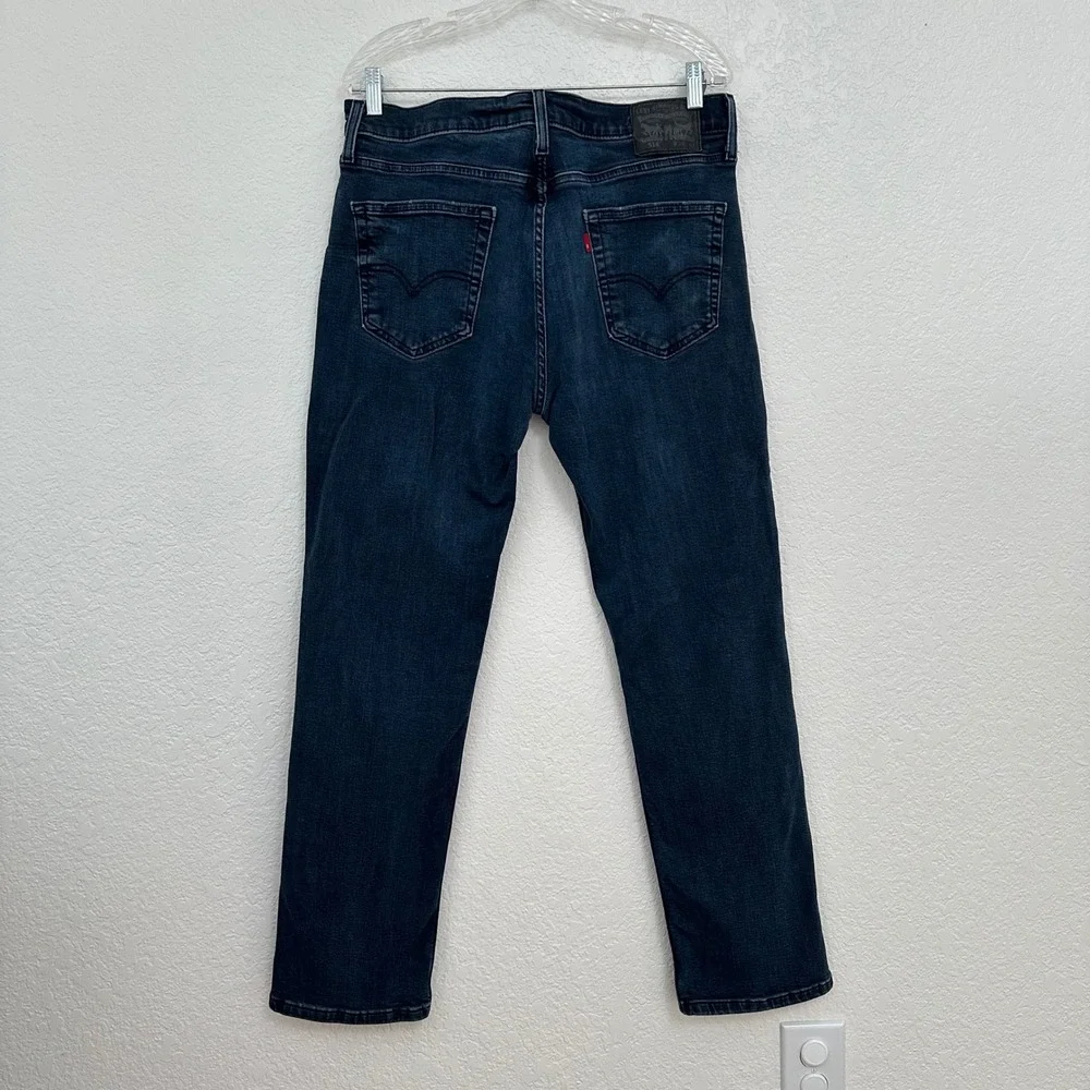 Levi's 514 Straight‎ Fit Jeans Mens 34x32 Dark Wash Blue Denim Pants